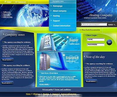 歐美風格電腦主機網(wǎng)頁模板設計指南