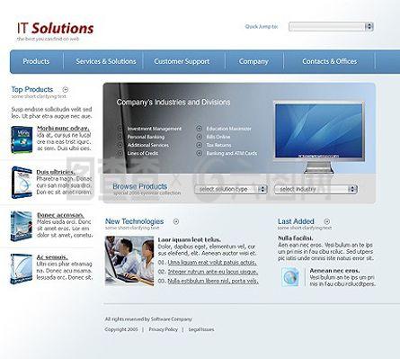 計算機公司網(wǎng)站模板設計與制作指南